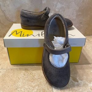Mini Boden Gray suede leather Mary Jane